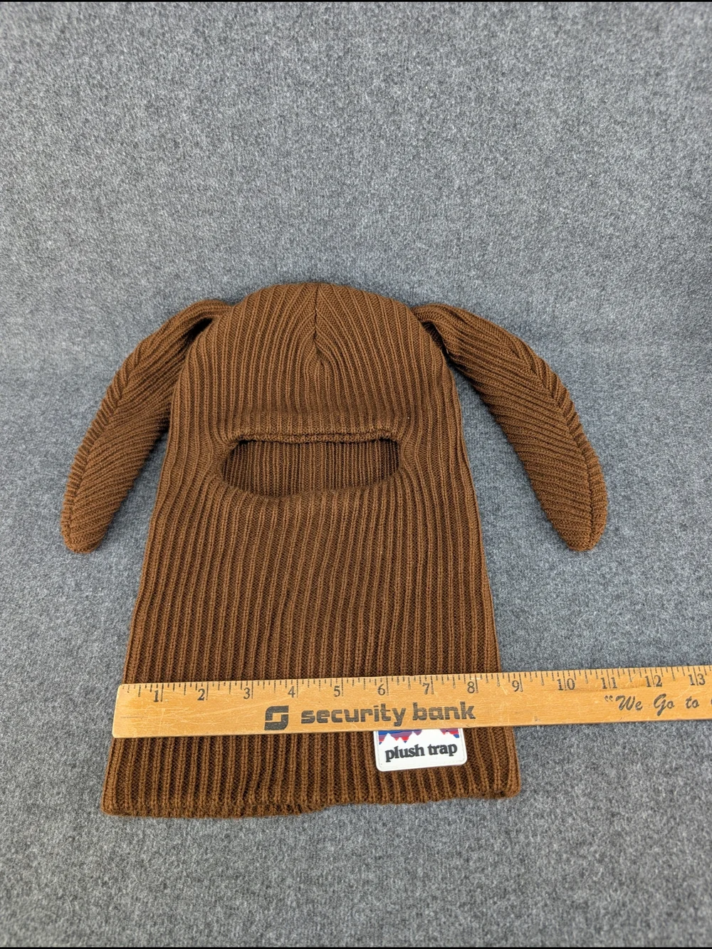 Bunski Plush Trap - Brown Knit Balaclava